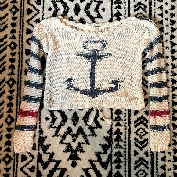 Free People: Anchor Intarsia Knit Sweater - Picture 5 of 8